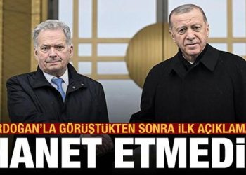 Finlandiya Cumhurbaşkanı Niinistö: Yaptığımız İsveç’e ihanet değil