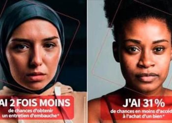 Fransa’da ayrımcılığa karşı çarpıcı afiş