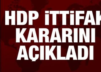 HDP’nin başını çektiği Emek ve Özgürlük İttifakı, aday kararını açıkladı