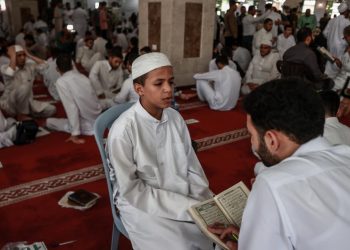 Gazze’de 1471 hafız tek celsede Kur’an-ı Kerim okuma programına katıldı