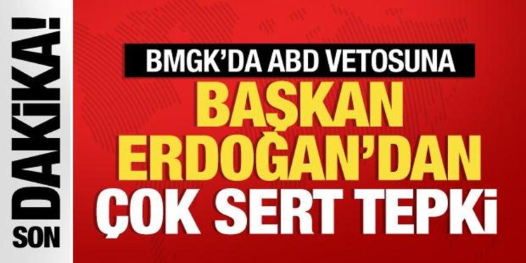 BMGK’daki skandal ABD vetosu sonrası Başkan Erdoğan’dan ilk tepki