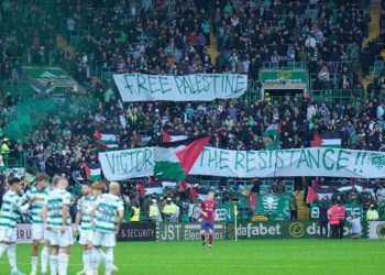Celtic tribünlerinden Filistin’e destek!