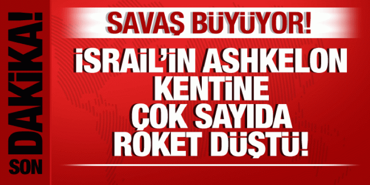 Son dakika İsrail-Filistin savaşı: İsrail’e onlarca roket düştü! Sirenler çalıyor