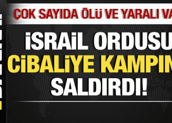 İsrail-Filistin savaşı: İsrail Cibaliye kampına saldırdı! Çok sayıda ölü ve yaralı var